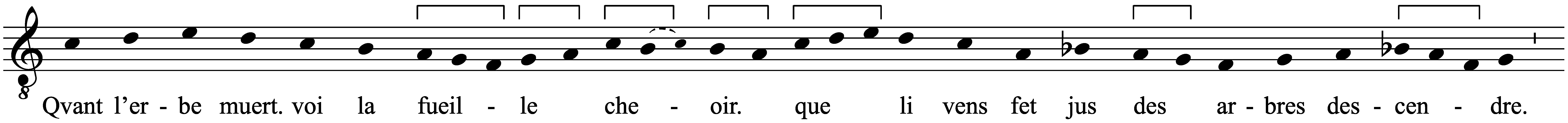 Work musical notation